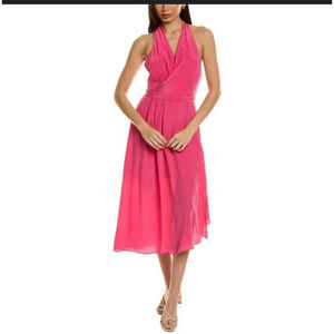 Equipment Alejandra Silk Midi Dress Pink Women’s size 10 NEW $525